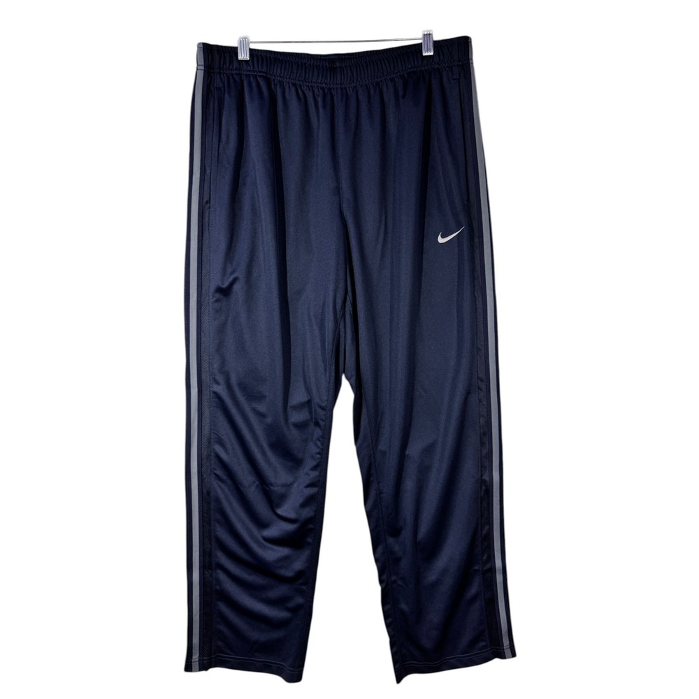 Nike Pants Men XL Navy Dri-Fit Athletic Training Sweatpants Loose Fit